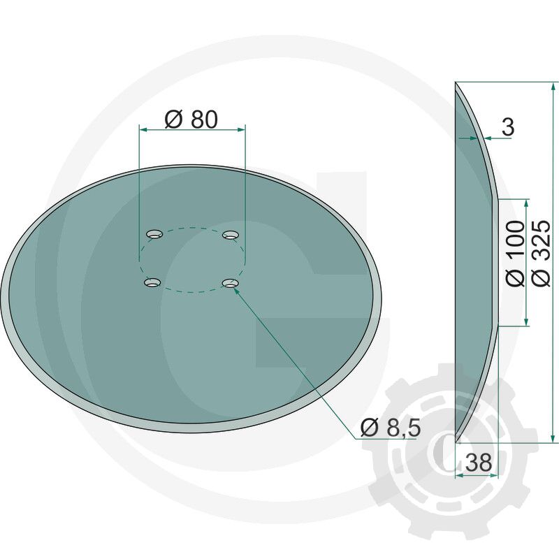 G16043090R DISC COREX FE-B SP. 2,5