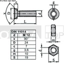 SURUB M12X35 22479