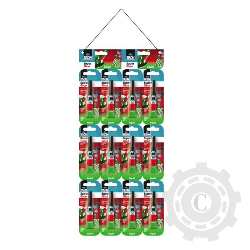 SUPER GLUE 3GX12 BLISTERE 401000 BISON