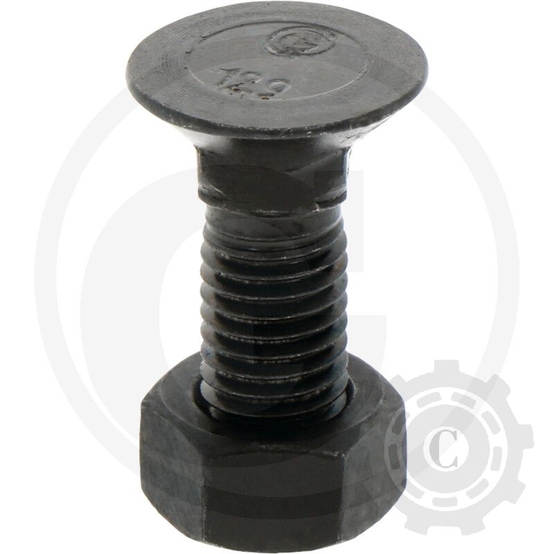 1230109VK Șurub plug cap plat înecat gât pătrat DIN608 M12x30mm grupa 10.9 
