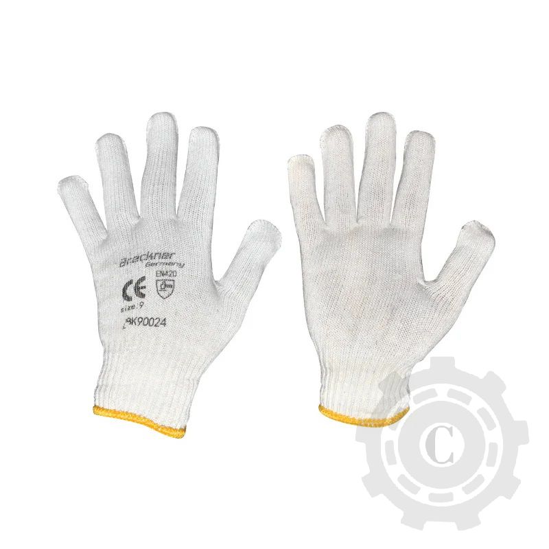 BK90024 MANUSI DE PROTECTIE BUMBAC ALBE M9