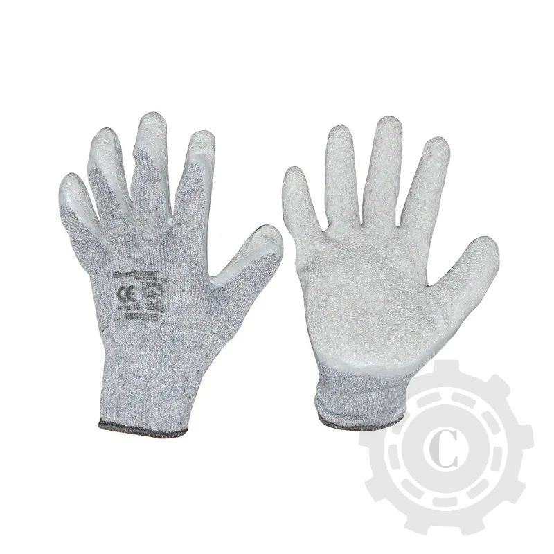 MANUSI PROTECTIE BUMBAC-CAUCIUC GRI M10