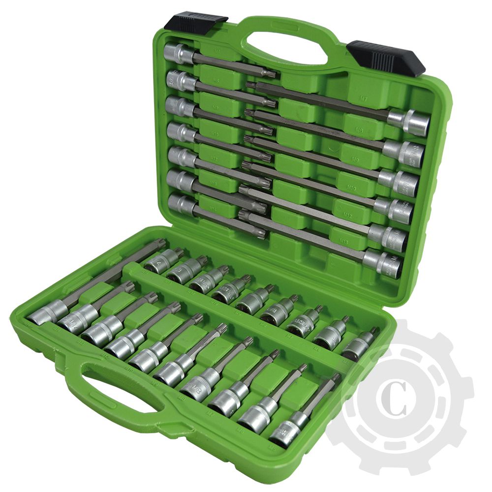 52606 Trusa capete tubulare ribe pentru suruburi cu 32 piese