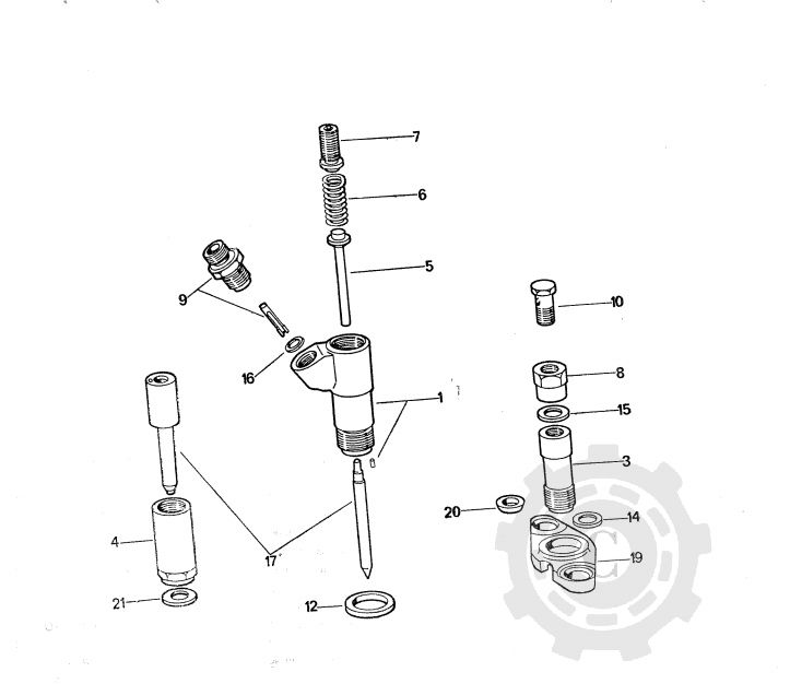 11516202 GARNITURA BUCSA INJECTOR U445