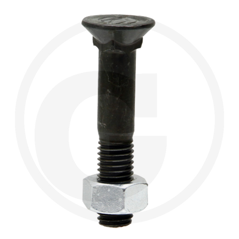 1230109VK Șurub plug cap plat înecat gât pătrat DIN608 M12x30mm grupa 10.9 