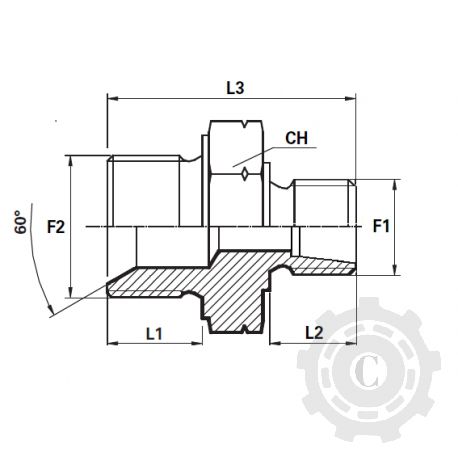 ARGM0826L ADAPTOR DR FE G08 1/2-M26X1.5L