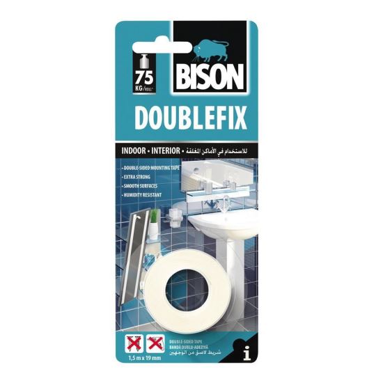 BANDA DUBLU ADEZIVA PENTRU INTERIOR 1.5X19mm 400027
