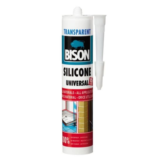 SILICON UNIVERSAL TRANSPARENT  280ML 423008 BISON