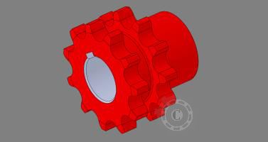 PINION DUBLU Z11/19.05 D33 72-0517 ZMAJ