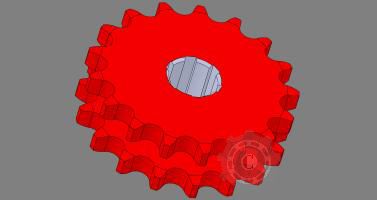 PINION DUBLU ACCELERATIE Z17/19.05 72-0538/2 ZMAJ