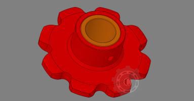PINION CU BUCSA DE BRONZ 72-0769/3 SIP TORNADO