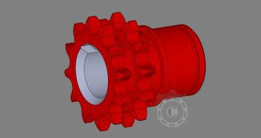 PINION DUBLU 12.7/12 73-1055 SIP TORNADO