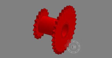 PINION DUBLU 12.7/30/18 73-1061 SIP TORNADO
