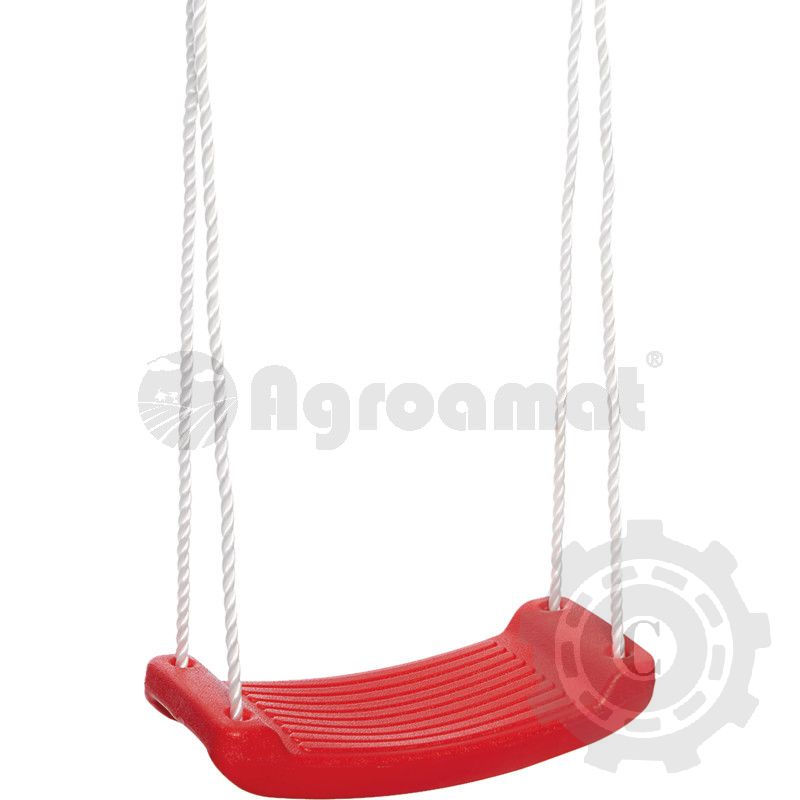 Balansoar din plastic, sarcina max. 60 kg, cablu poliester 10 mm, rosu, reglabil pana la ca. 180 cm, usorstabil, testat TÜV/GS