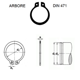 [CP001093] A10 SEEGER ARBORE A 10X1,0 DIN 471